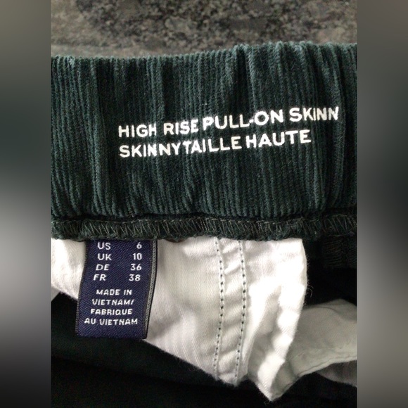LANDS’ END Dark Green Pull-On Skinny Corduroy Pants - US 6 - Picture 4 of 5